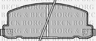 BORG & BECK bbp1171 -  Комплект тормозных колодок, дисковый тормоз